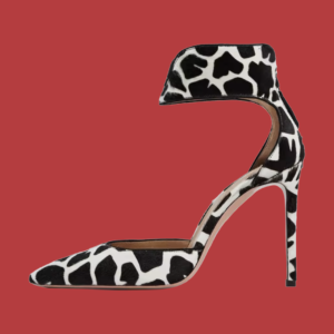 D’Orsay Giraffe Print Stiletto Heels
