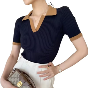 Sloane Contrast Ribbed Polo